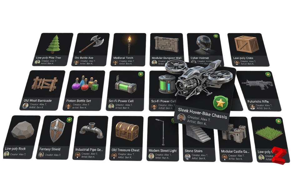 Zimension creator marketplace preview