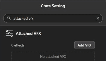 Current Attached VFX section