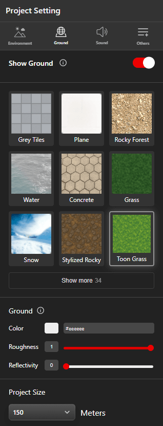 Current Ground tab in Project Setting