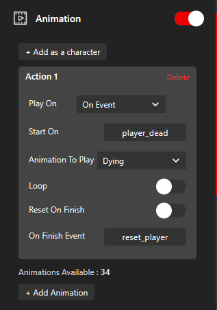 Animation Settings