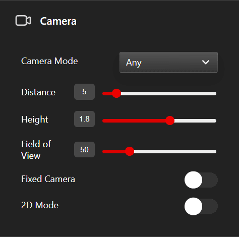 Camera settings