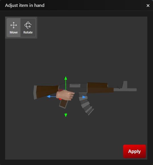 Pickable Adjustment Settings