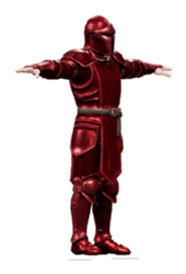 The 3D knight model Zimension generated from the reference image